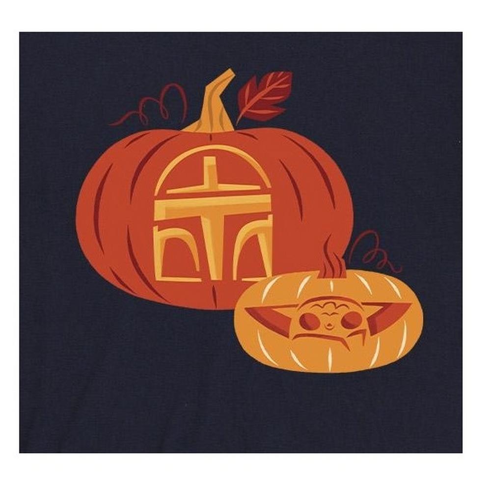 Star Wars: The Mandalorian Мужская хлопковая футболка с тыквенным принтом