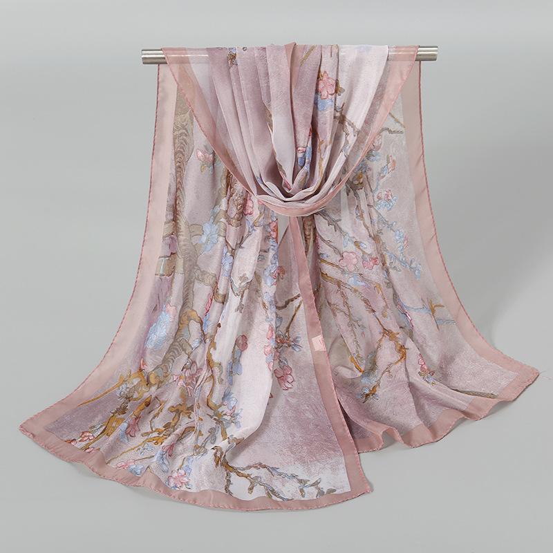 Китайский красный однотонный шифоновый маленький шелковый платок женский маленький подарок, тонкий большой красный подарок на День защиты детей