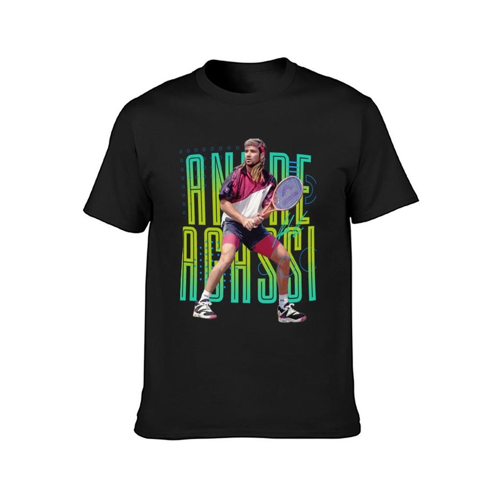 Andre Agassi 90's T-Shirt customs design your own anime clothes summer top T-shirt men