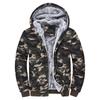 Men's Zip Up Hoodie Camouflage Heavyweight Winter Sweatshirt Fleece Sherpa Lined Warm Jacket