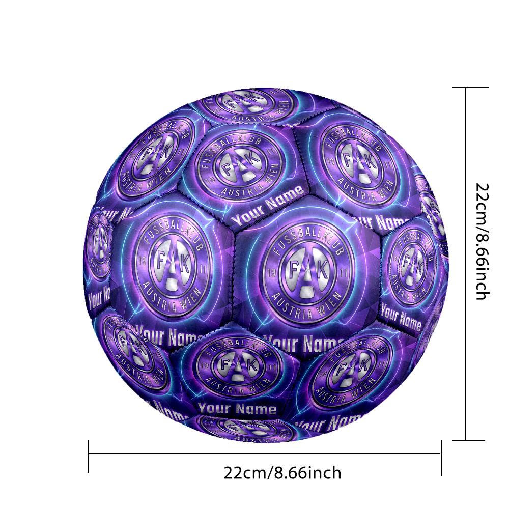 Personalized Size 5 Football Austria Wien FC Pattern Outdoor Game Sports Ball Gift