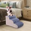 3 Steps Dog Stairs Cat Ladder Non Slip Portable Soft Removable Cover Breathable Puppy Ramp