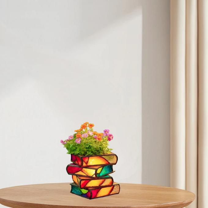 1 шт. Стопка книг, полимерные поделки, настольные украшения для улицы, патио, сада, дома, гостиной, офиса