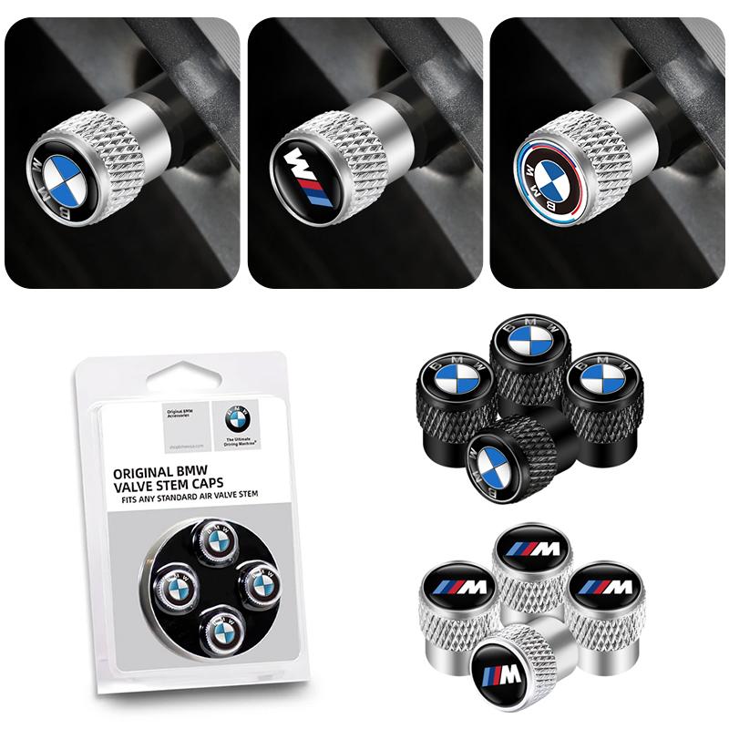 4Pcs/Box Car Wheel Tire Valve Caps Tyre Stem Cover Accessories For BMW M E36 E46 E90 E91 E87 F10 X2 3 5 6 7 Series G20 G30 X3 X1 FLUTW1