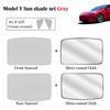 Upgrade Sun Shades for Tesla Model 3 Y 2023 Glass Roof Sunshade Front Rear Sunroof Windshield Skylight Blind Protect Shading Net