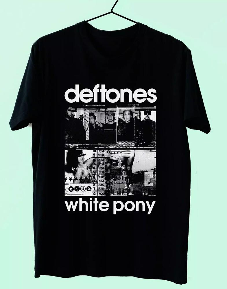 Deftones Around The Fur White Pony Футболка с коротким рукавом Полный размер S-5XL.webp Унисекс Футболка