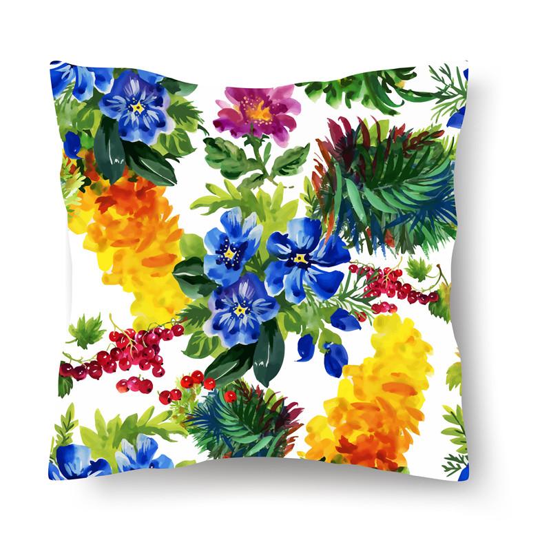 Набор с принтом тропических листьев для дома, гостиной, дивана, спальни, автомобиля, декоративная наволочка