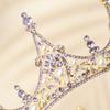 Барокко новый ретро сплав горный хрусталь стекло круглая корона невеста свадьба свадебное платье аксессуары ювелирные изделия головной убор