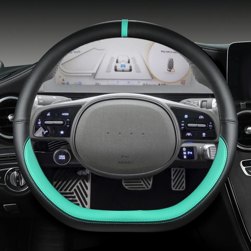 Для Hyundai ioniq 5 2016 2017 2018 2022 автомобильный чехол на руль D-образной формы из искусственной кожи, автомобильные аксессуары