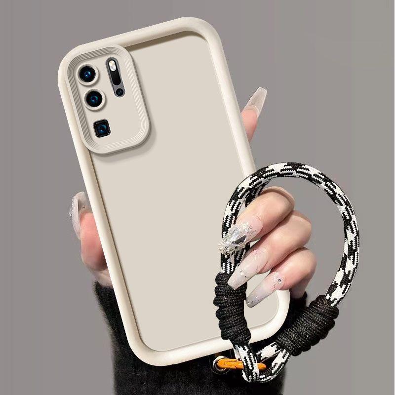 Для Huawei P30 Pro Чехол Huawei P30 Pro VOG-L09 VOG-L29 Чехол для телефона с плетеным шнурком Чехол для защиты кожи на ощупь Ударопрочный чехол