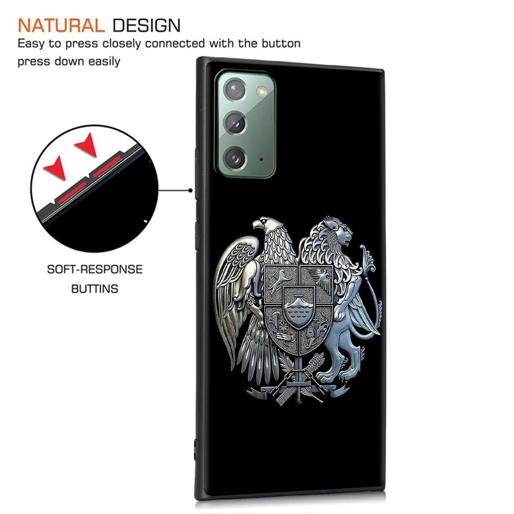 Чехол с гербом России и орлиным флагом для Samsung Galaxy Note 20 Ultra 10 Lite 9 8 A12 A52 A51 S20 FE A50, черный мягкий чехол для телефона