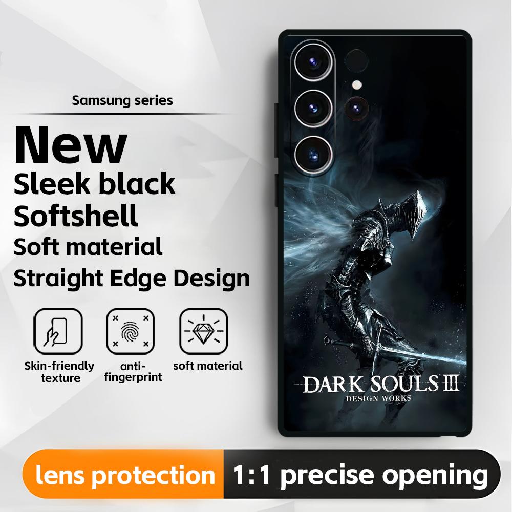 Classic game DARK SOULS Phone Case For Samsung Galaxy S26 S25 S24 S23 S22 S21 Plus Ultra Note20 Soft Black