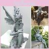 Exquisite Tudor And Turek Fairy Miniature Sculpture Perfect For Outdoor Landscaping