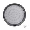 New Universal LED Car Overhead Ceiling Dome Light Lamp Carbon Fiber Look Bezel Round