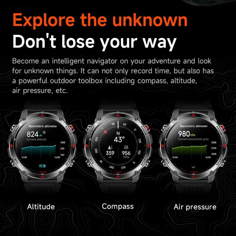 Умные часы 2026 T-Rex 3 Ultra GPS с 1,75-дюймовым AMOLED-дисплеем и двухдиапазонным GNSS