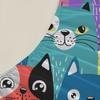 3 шт. Цветные кошки Простыня на резинке Мультяшный узор с кошками 3D-печать Подарки для студентов Девочек 100% Полиэстер Обычная простыня С наволочками