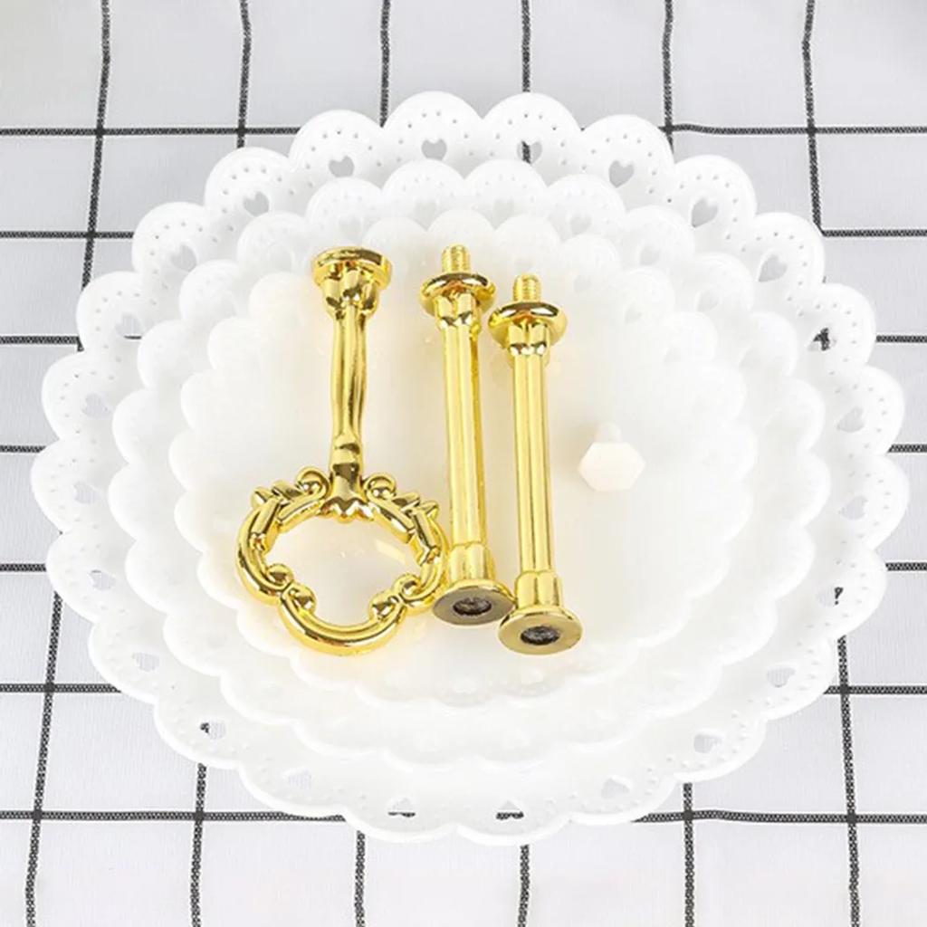3 Layer Cake Tray Stand Layer Fruits Tray Cupcake Display Holder Birthday Party Dessert Wedding Christmas Creative Plate Tray