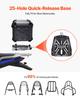 VEVOR Motorcycle Top Case, Universal Aluminum Alloy Motorbike Tail Box with Leather Lining