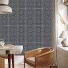 Wallpaper Geometric Pattern Graphite and Gray for Living Room and Bedroom 50x1000