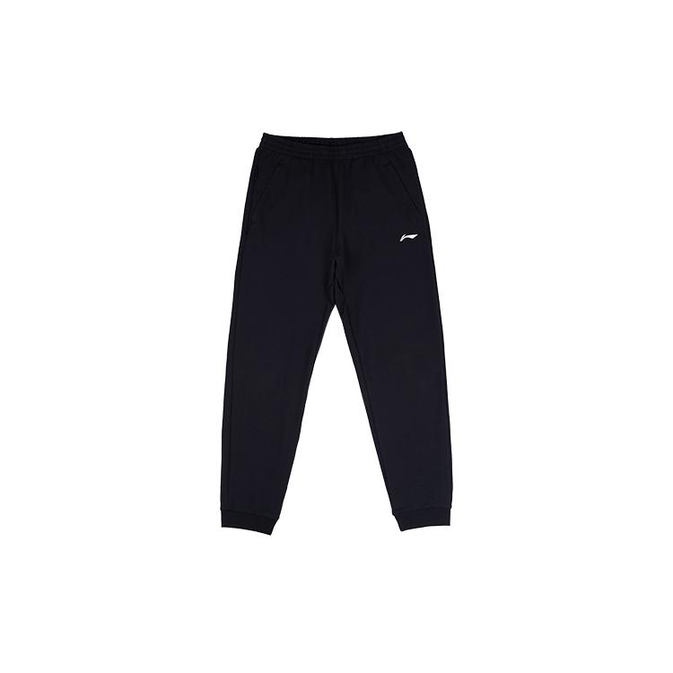 Li Ning Спортивная коллекция Жизнь Трикотажные спортивные штаны Мужские Черные YKLT225-1