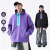 Унисекс Softshell куртка с капюшоном, Color Block: Стильная весенне-осенняя ветровка, Модная спортивная одежда