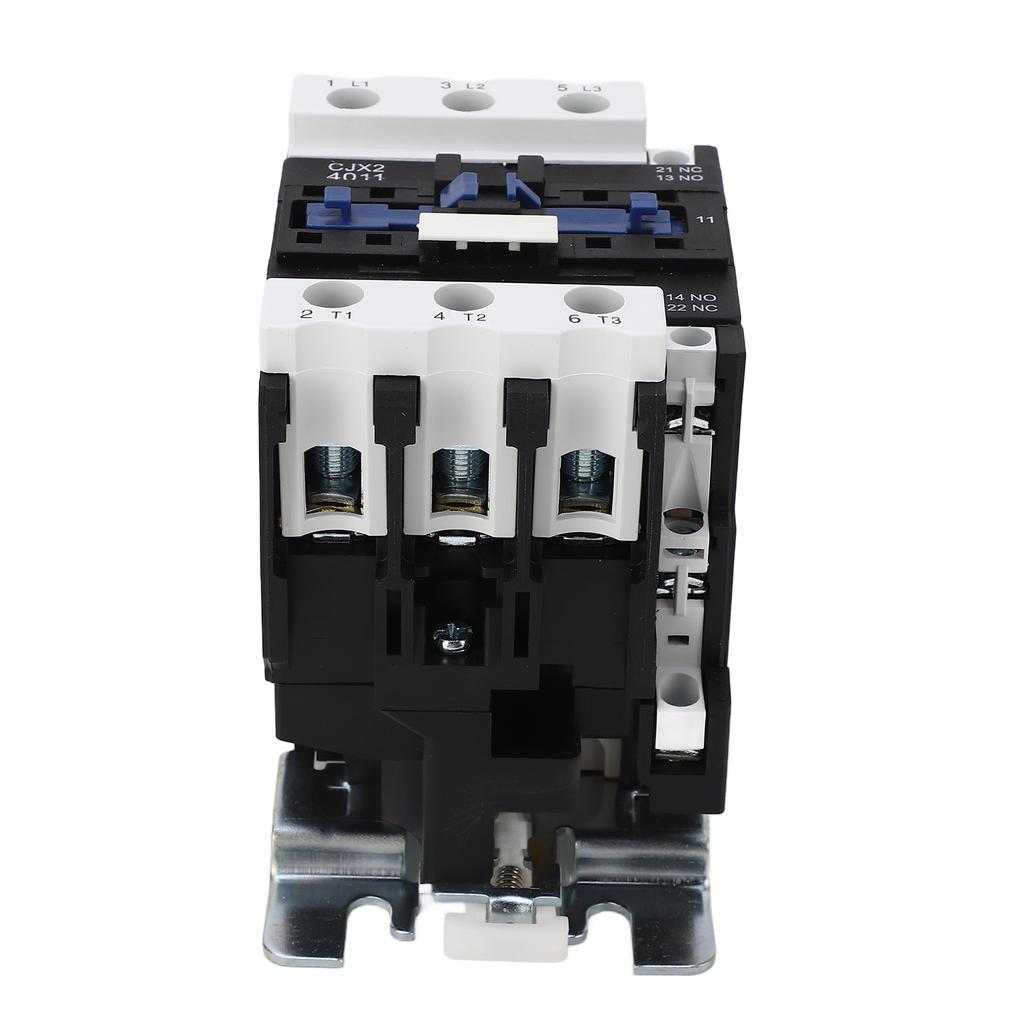 Контактор переменного тока 220 В 3П 1НО 1НЗ Вспомогательные 3НО Монтаж на основную рейку Серебряные контакты Низковольтный контроллер двигателя 40А