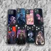 Чехол для телефона W-Wonderlands S-ShowtimeS Для iPhone 17,16,15,14,13,12,11,Pro,Max,Plus,X,XS,SE4,E,Mini Черный Утолщенная рамка Чехол