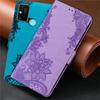 Кружевной кожаный чехол-книжка-бумажник для Samsung Huwei Honor Xiaomi Redmi iPhone
