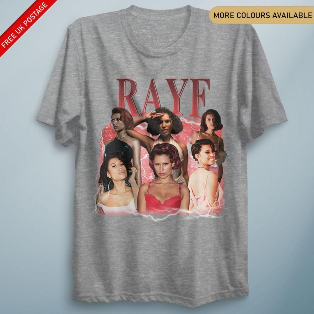 RAYE T Shirt 90s RETRO Vintage TShirt UK Tour 2025 Escapism Unisex Unisexs Tee