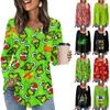 Women's Long Sleeve Tunic Loose Tops Casual Oversized Tops Pleated Tunic Button Down Casual Women's Print Tops