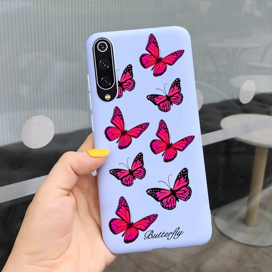 Phone Case For Xiaomi Mi 9 Lite Case Cute Silicone Back Cover For Xiaomi Mi 9 SE Mi9 9SE Mi9lite Phone Shell Soft TPU Bumper