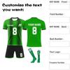 Personalised Shirts Kit Mens Girls With Name Number Custom Football Jerseys For Boys Training Suit