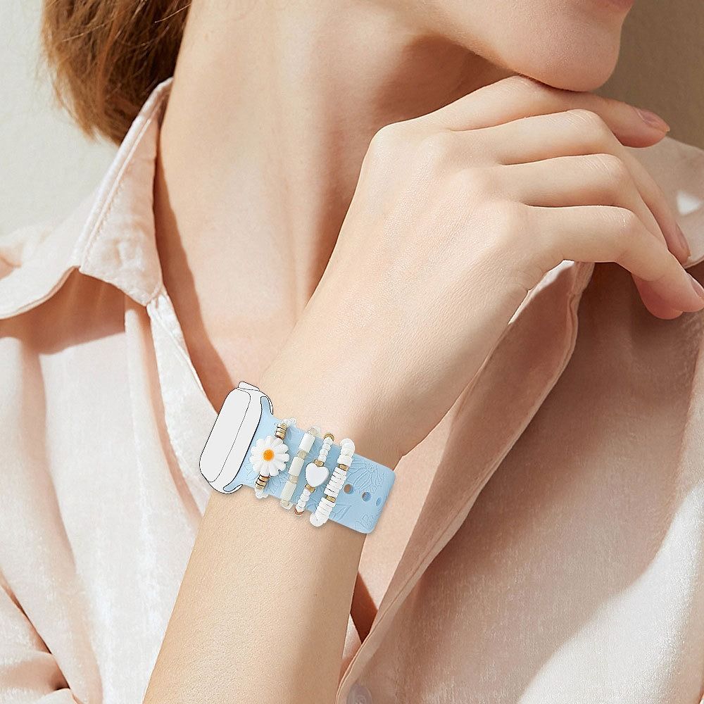 4pcs Strap Decorative Tool Beads Strap Decorative Ring Strap Accessories for Apple Watch Band Men