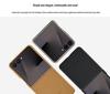 Магнитный кожаный чехол для телефона Samsung Z Flip7 - Полное покрытие, Защитная задняя крышка однотонного цвета.