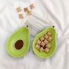 1pcs New Cute Avocado Ceramic Plate Tableware Dessert Plate Snack Plate Salad Bowl Photo Props