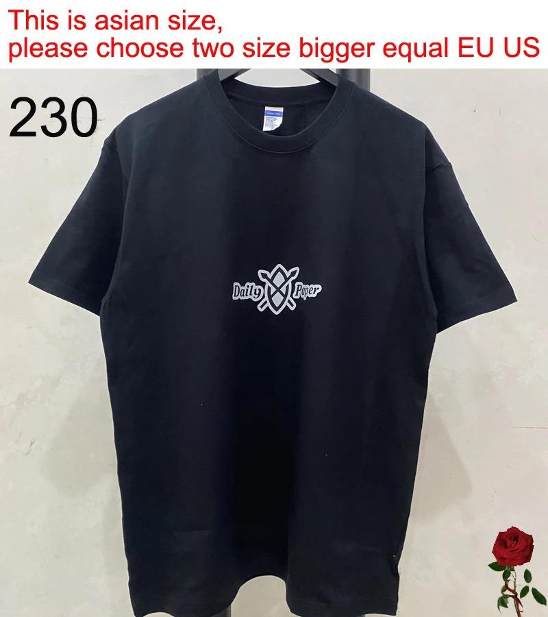 Простая белая футболка с принтом букв для унисекс, повседневная, из бумаги, футболка в американском стиле, винтажная уличная одежда, топы DAILY PAPER, унисекс