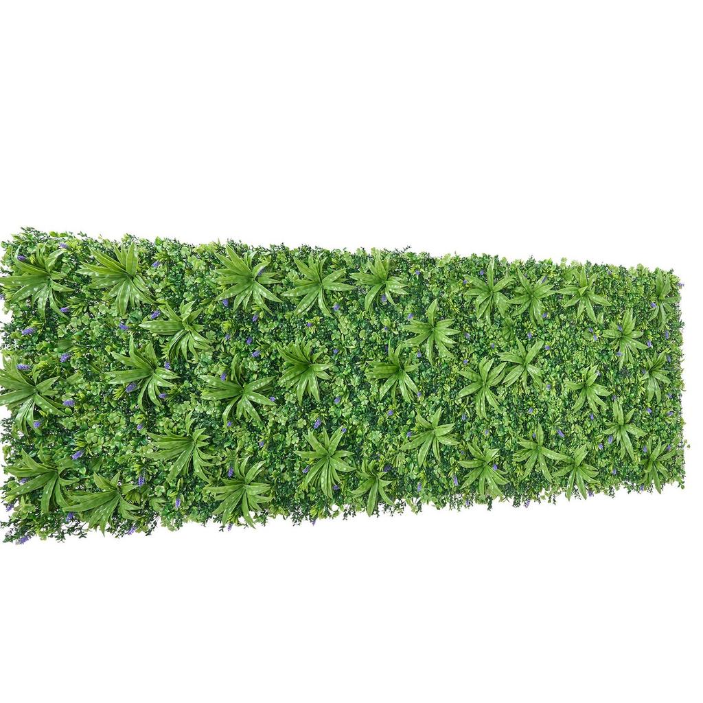 Artificial Plant Wall, 101.6 x 304.8 cm Artificial Boxwood Panels, Sun Protection Greenery Backdrop Privacy Hedge Fence, Fake Grass Screen for