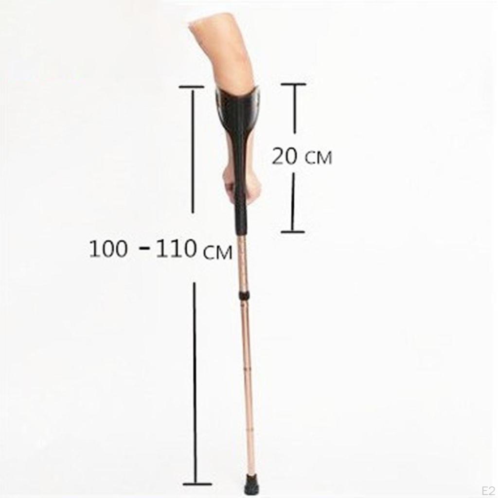 Костыли для предплечий, балансирующие прочный алюминиевый сплав для пожилых людей, проходящих по любой местности