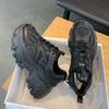 Black Daddy Shoes Women's Ins Trendy Fried Street Spring New Thick Bottom Increased by All-Matching Casual Women's Shoes Trendy