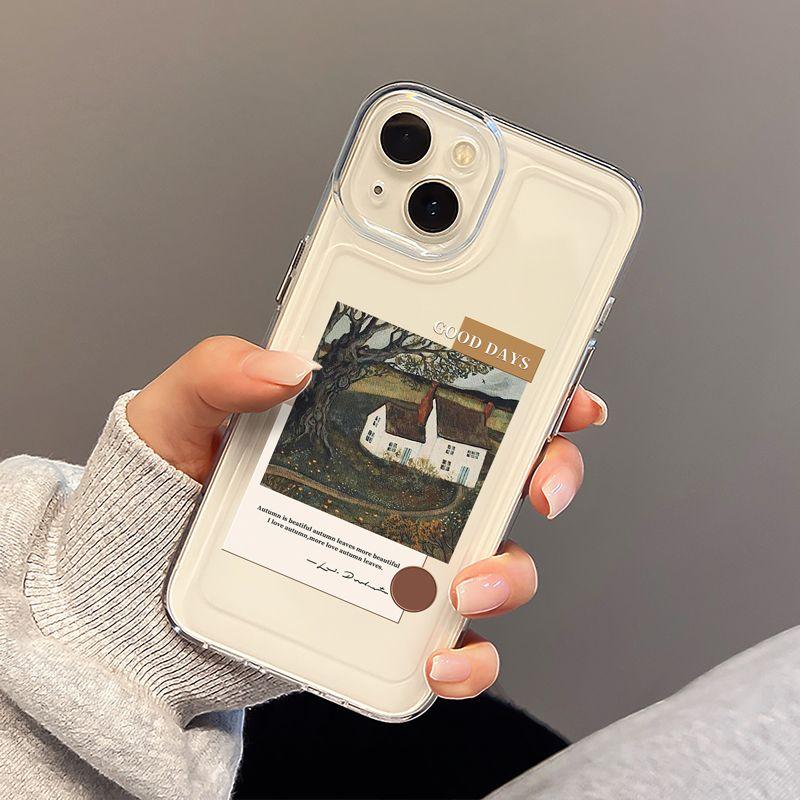 Art Paintings Case for IPhone 16 15 14 13 12 11 Pro Max 14 15 Plus Protection Back Cover Bumper Dustproof Non-Slip Anti Fall
