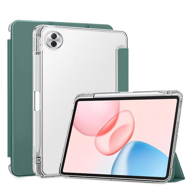 Чехол для Huawei Honor Pad 10 HEY3-W00 HEY3-W10 12,1 дюйма с держателем для стилуса, трехскладный, из ПУ-кожи, с задней подставкой из ТПУ, чехол для планшета