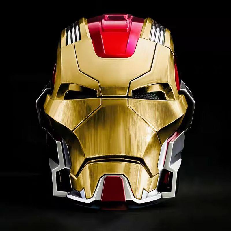 Железный Человек Mk17 Jarvis Голосовое Управление Автоматическое Открытие Закрытие Электронный Шлем Маска Лицевая Повязка Коллекционная Игрушка Декор Для Фанатов Супергероев