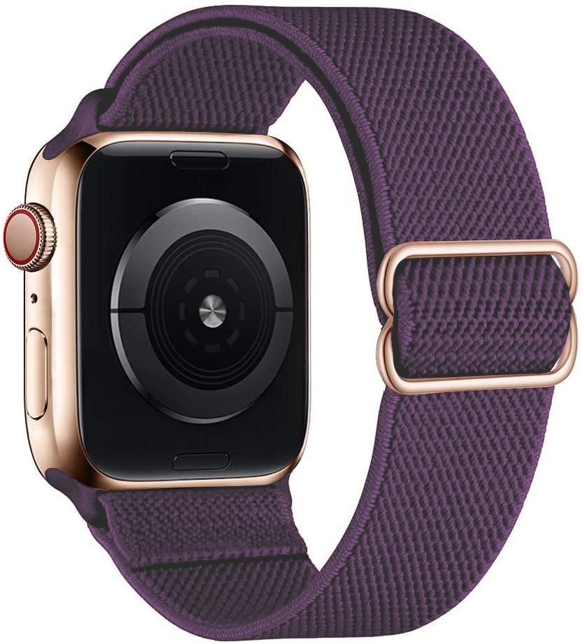 Эластичная петля Solo Loop, совместимая с ремешками Apple Watch 44 мм, 42 мм, 40 мм, 38 мм, регулируемый эластичный спортивный нейлоновый ремешок для серии iWatch