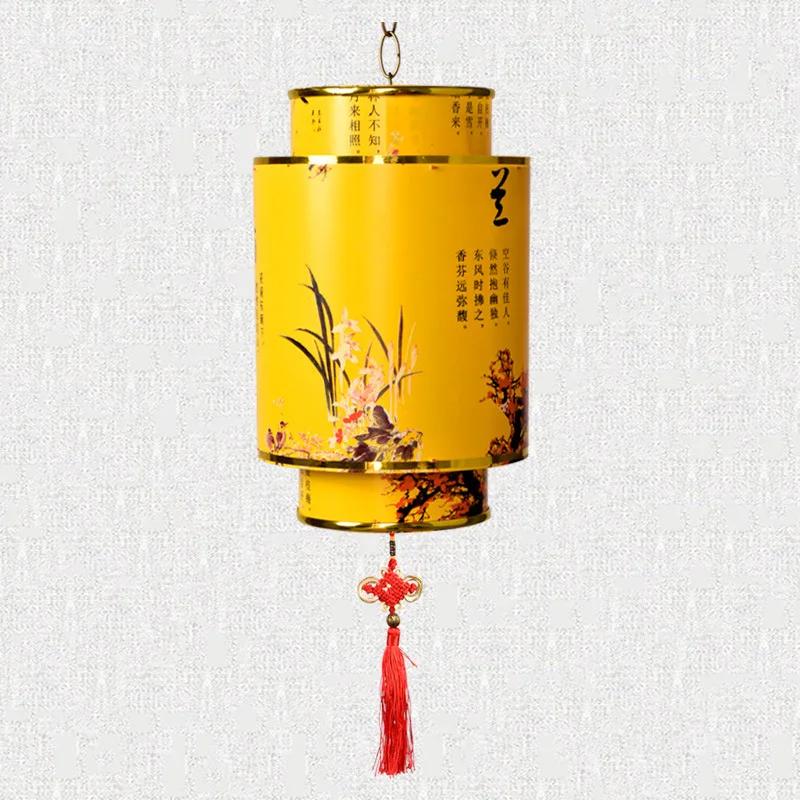 Подвесные фонари в китайском стиле, водонепроницаемые антикварные дворцовые фонари из ПВХ, ретро-китайские красные фонарики, праздничный новогодний декор