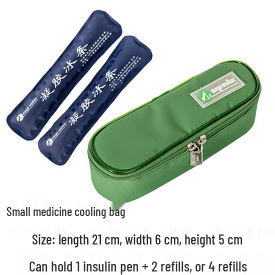 Large Insulated Portable Outdoor Medicine Cooler Bag for Insulin with Ice Pack