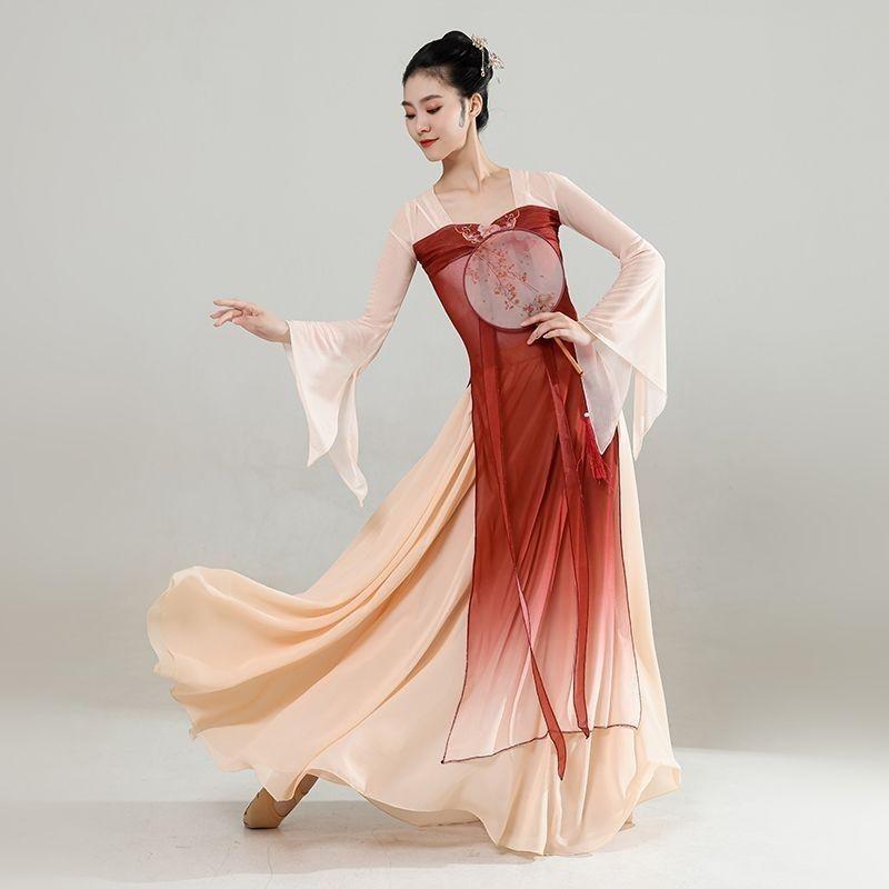 Classical Dance Clothing For Women, Long Dress, Fairy Practice Clothing, Chinese Element Dance Clothing