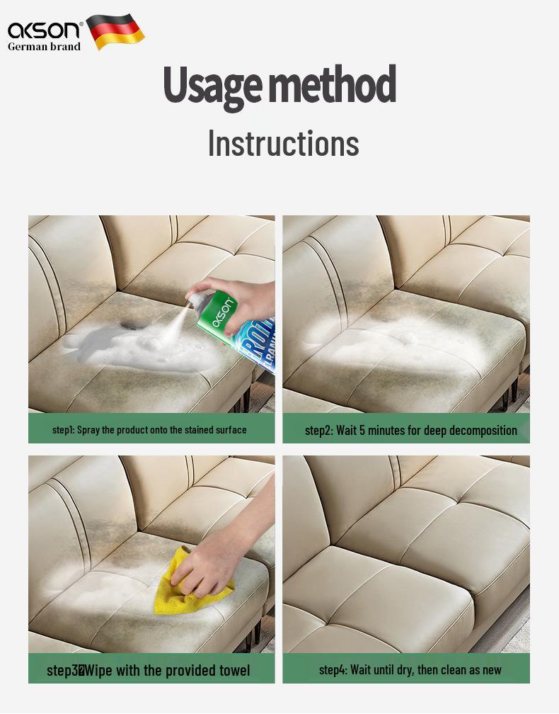 Очиститель и кондиционер для кожаного дивана: Средство для удаления пятен и масло для ухода за натуральной кожей