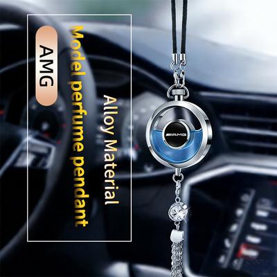 Логотип AMG Подвеска-ароматизатор для салона автомобиля Освежитель воздуха Флакон с ароматом Для Mercedes Benz AMG Smart Fortwo 451 450 453 EQ Forfour Coupe