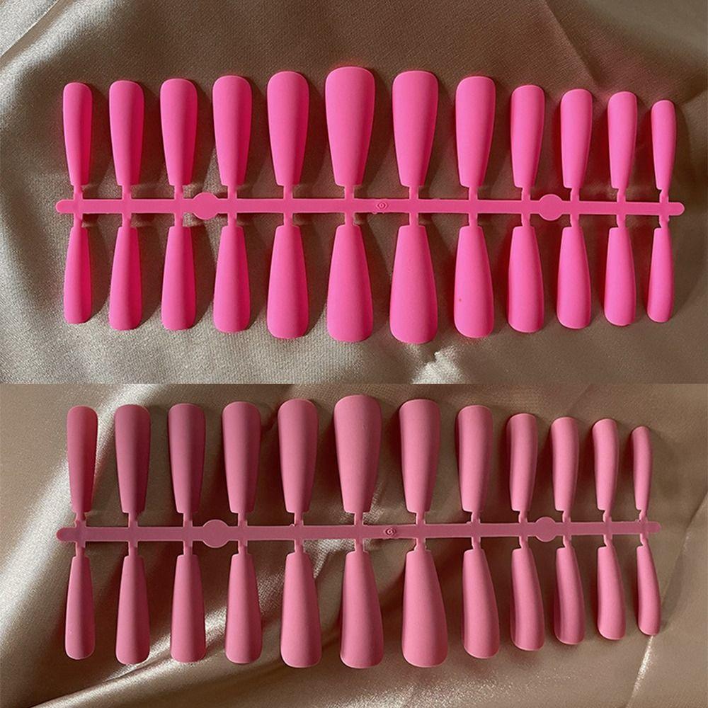 French Fake Nials Matte Press on Nails Manicure Nail Tips DIY