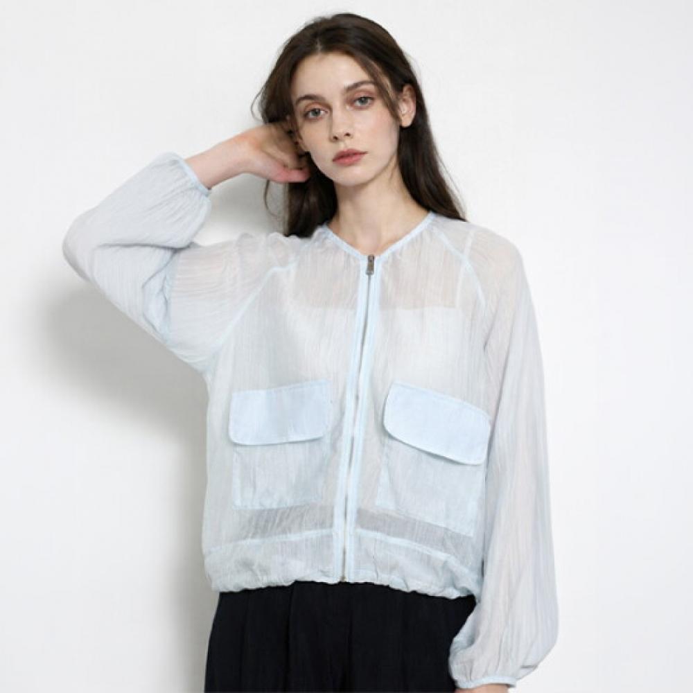 CreSSon Men S Airy Sheer Pocket blouSon Jacket